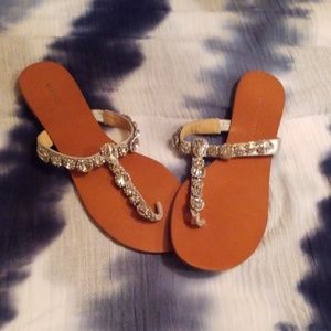 WOMENS BADGLEY MISCHKA SANDALS SIZE 10